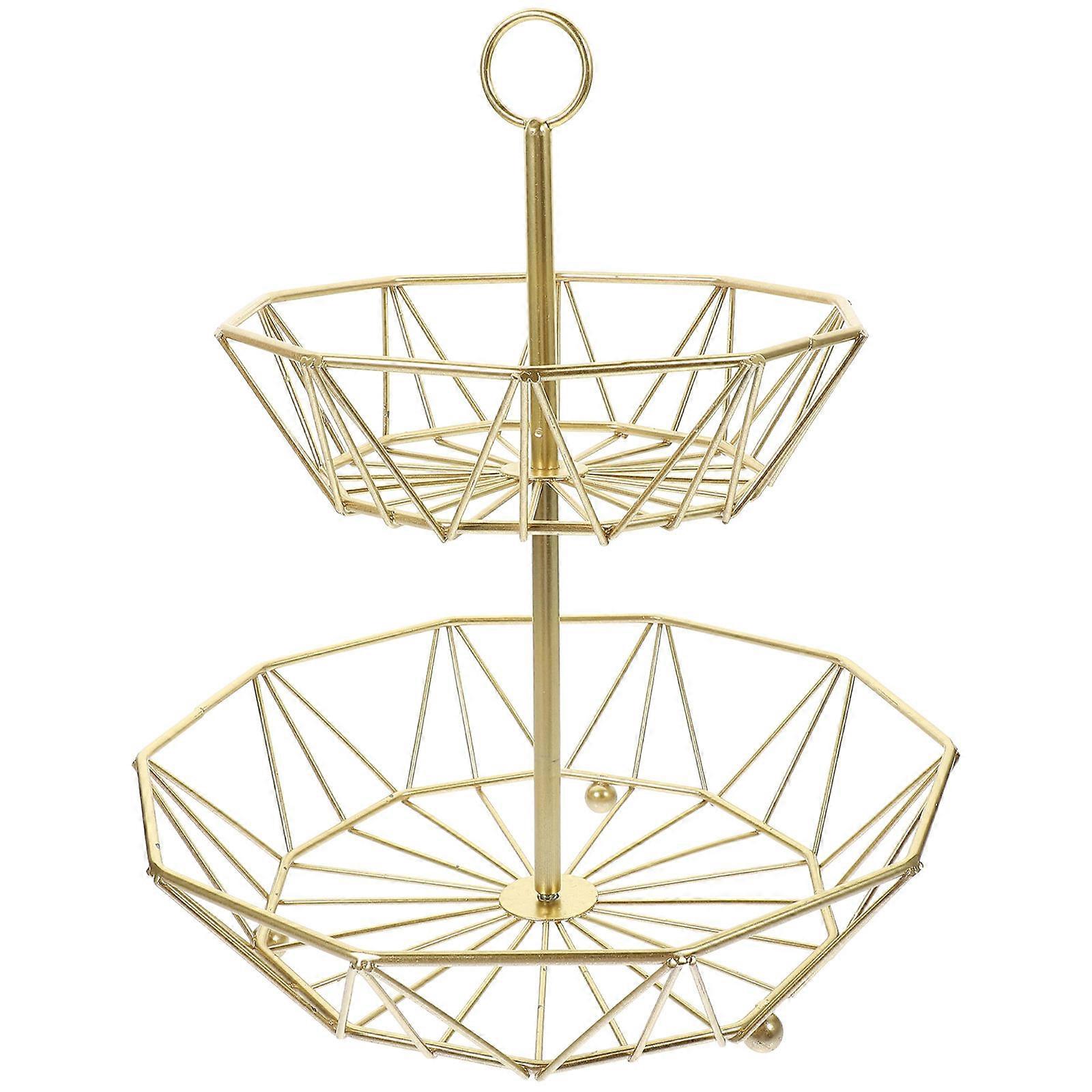 Fruit Basket Multi-Function Fruits Tray for Storage Multi-Layer Serving Tray