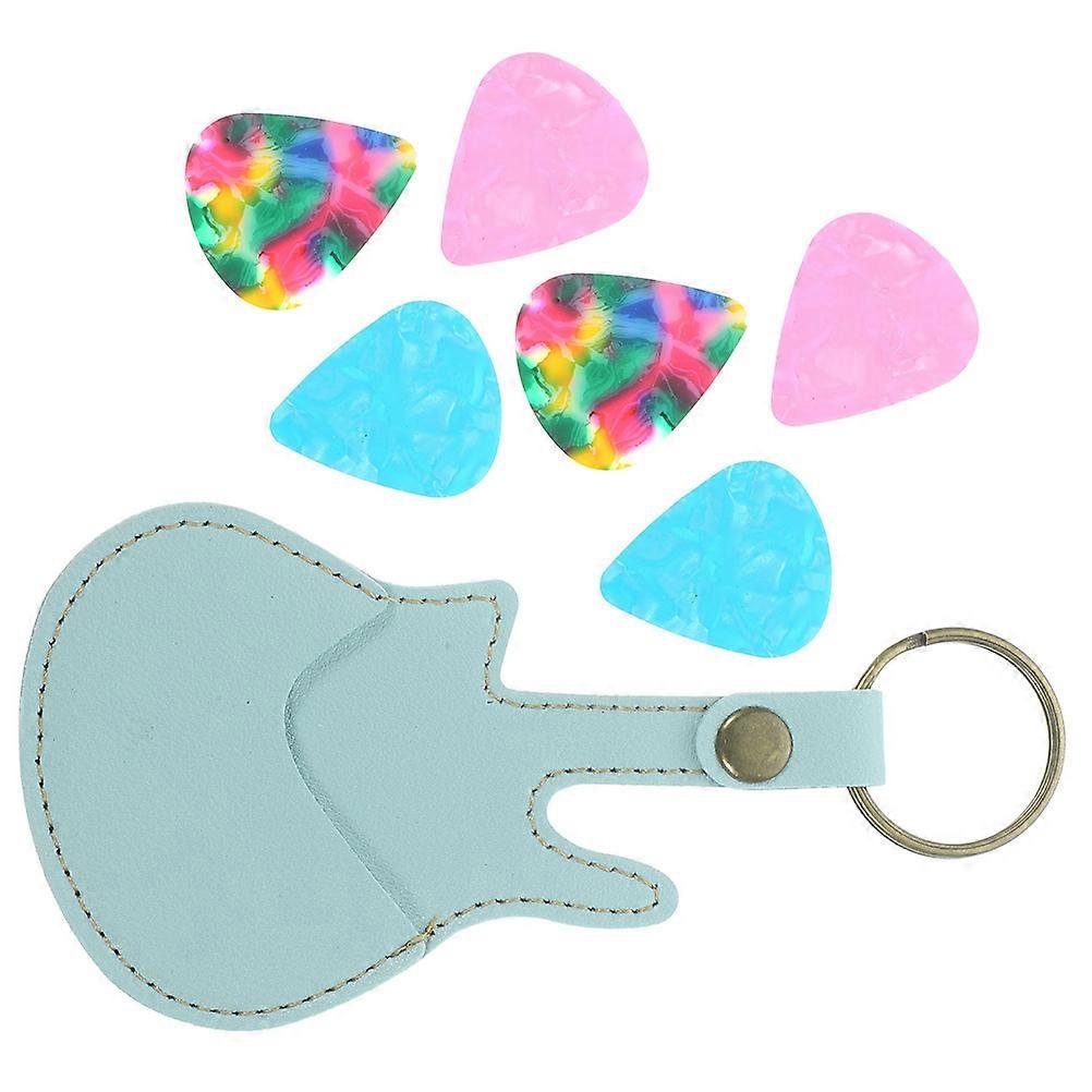 Guitar Picks Pouch 2 Sets Rectangular Storage Bag For Bass Guitar Practical Carrying Solution Suitable For Performance With Blue Design