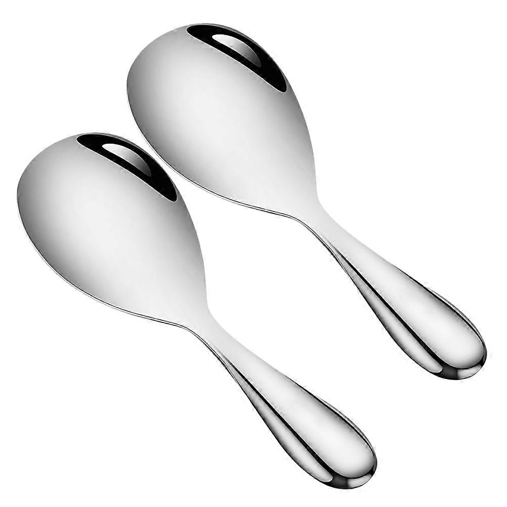 Stainless Steel Rice Serving Spoon Paddle for Kitchen Use 8Pcs Set Silver