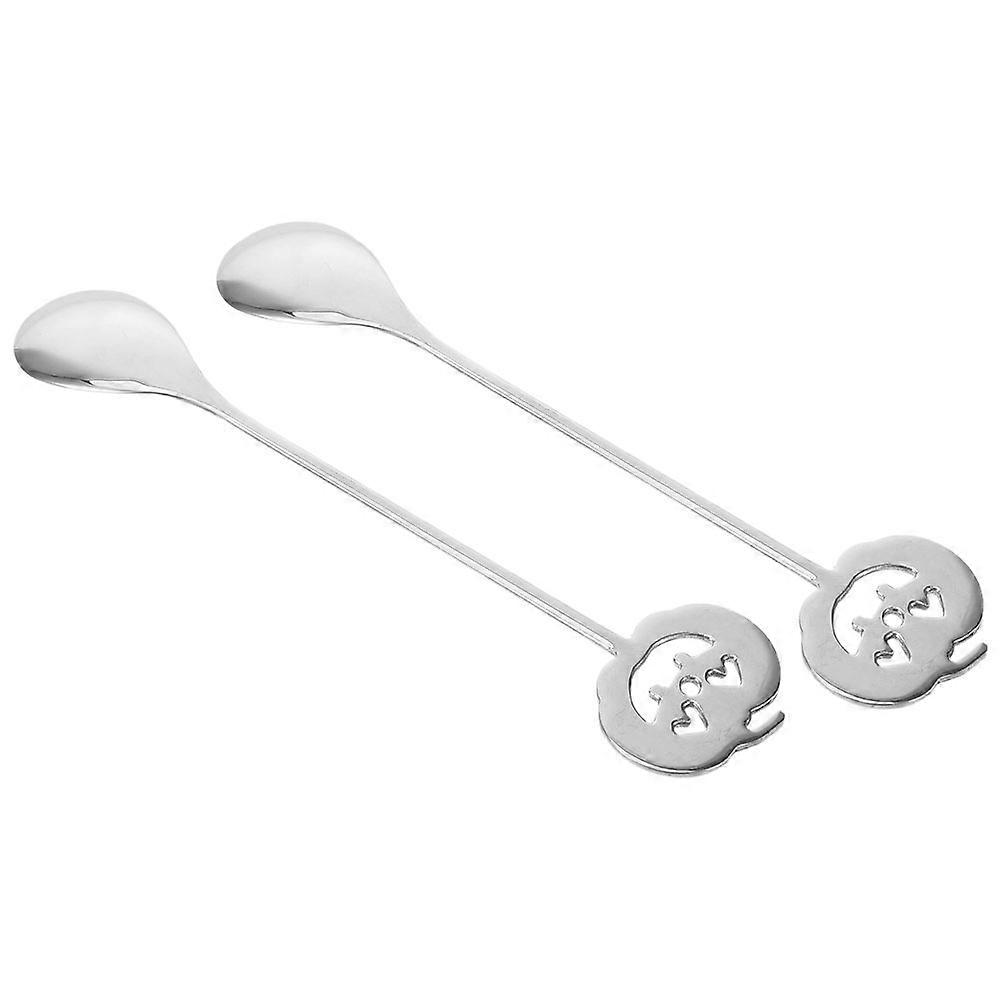 10 Pcs Stainless Steel Spoons For Halloween Parties Ideal For Dessert Coffee And Afternoon Tea With Versatile Use And Essential Tableware