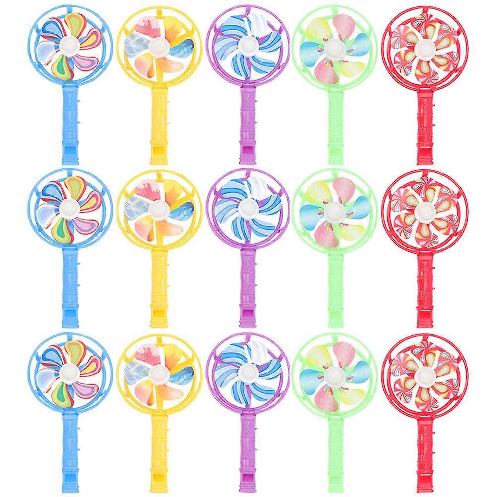 Whistle Toy for Party Plastic Windmill Toy for Playing 60Pcs Random Color