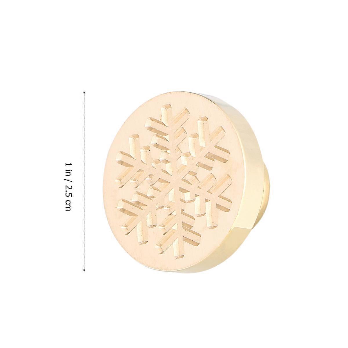 Snowflake Pattern Seal Head Copper Stamp for Seal Making