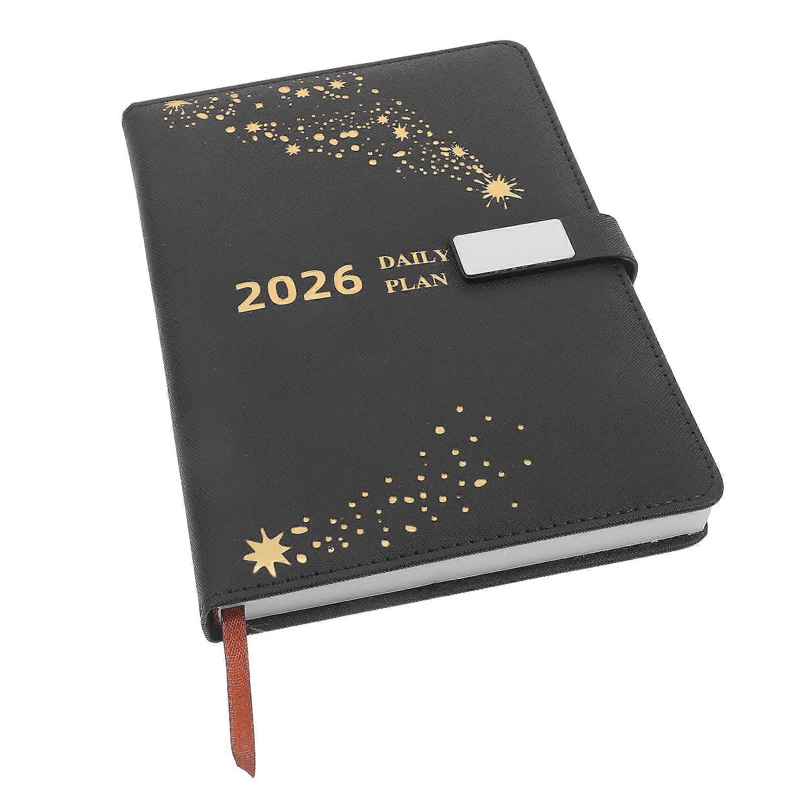 Daily Planner 2026 PU Notebook for Personal Use 2Pcs Set
