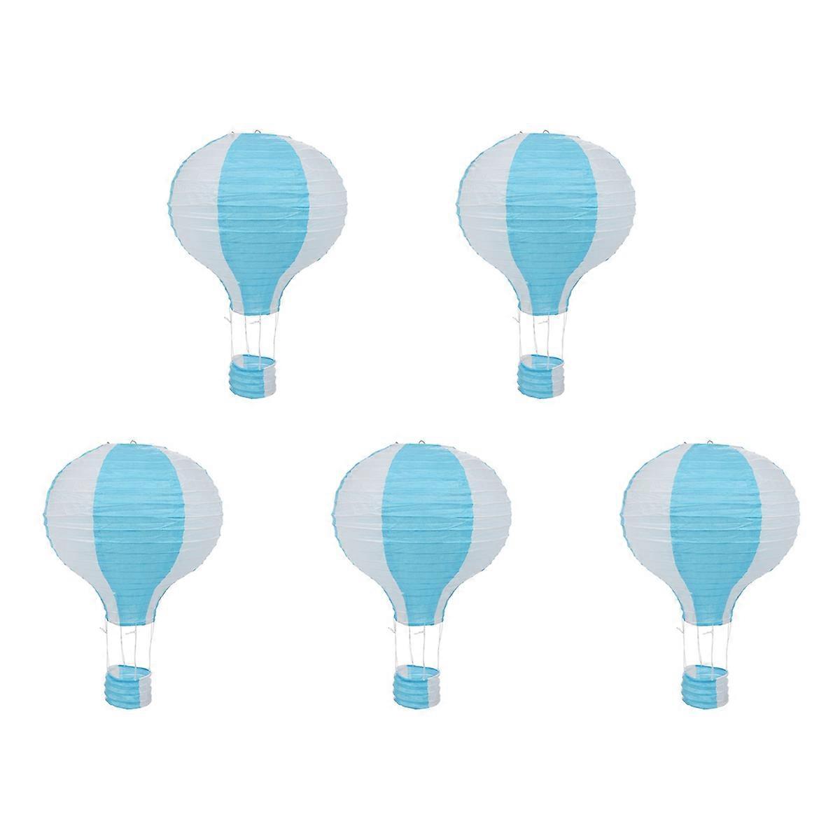 12inch Hot Air Balloon Paper Decor, Blue 