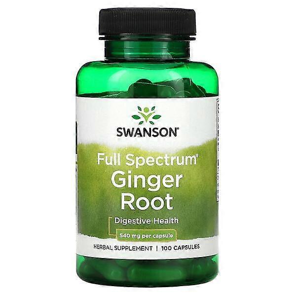 Swanson, Spectrum Ginger Root, 540 mg, 100 Capsules