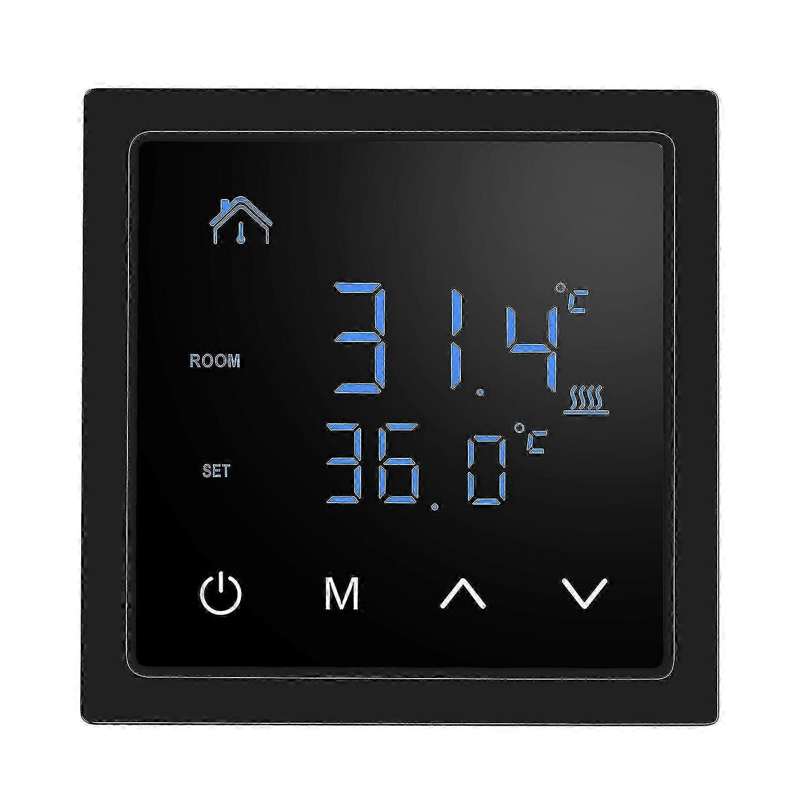 Smart Thermostat 16a Floor Heating Temperature Controller With Led Touch Screen 85-265v Electric Heating Control