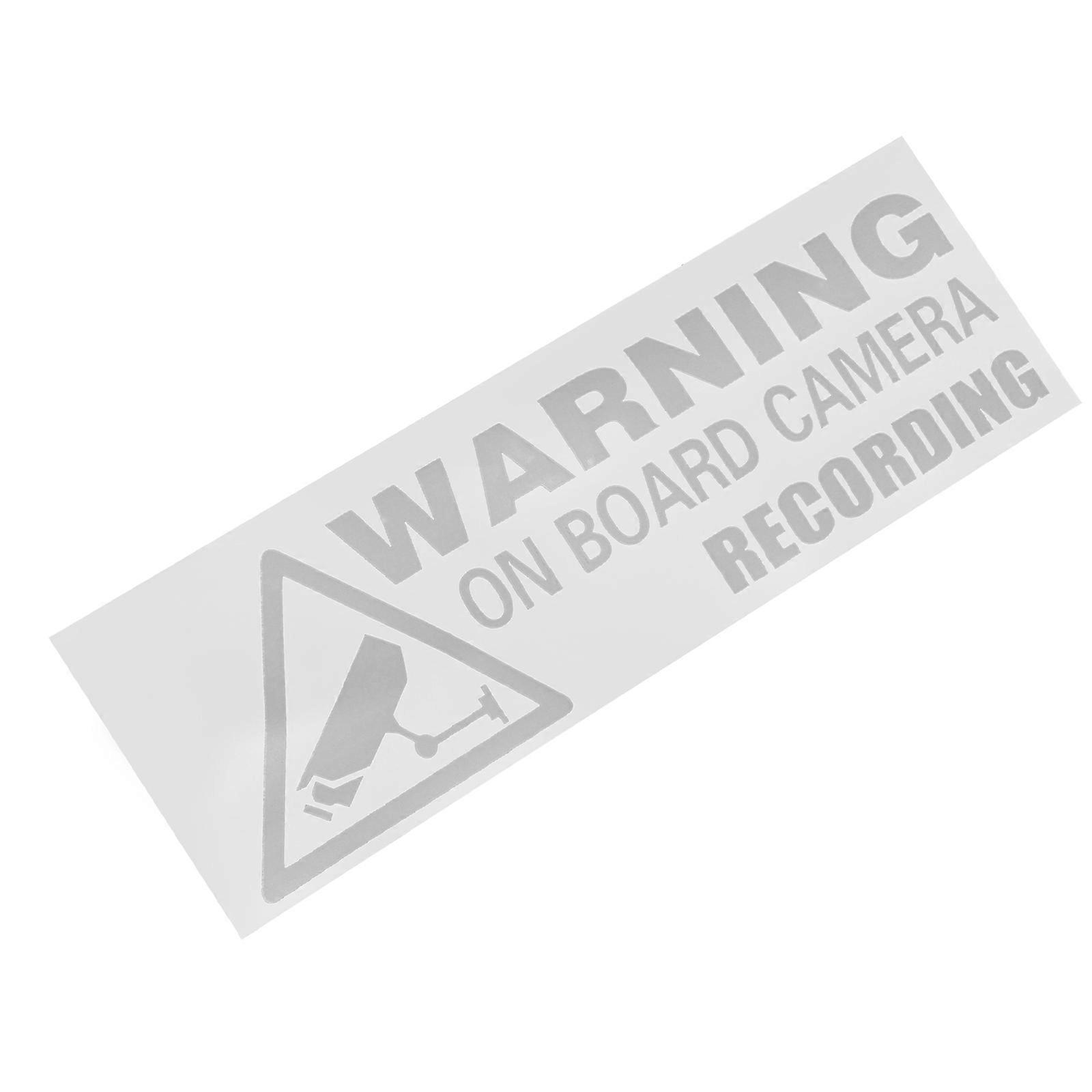 Video Warning Sign for Security Use 5Pcs PVC No Trespassing Stickers