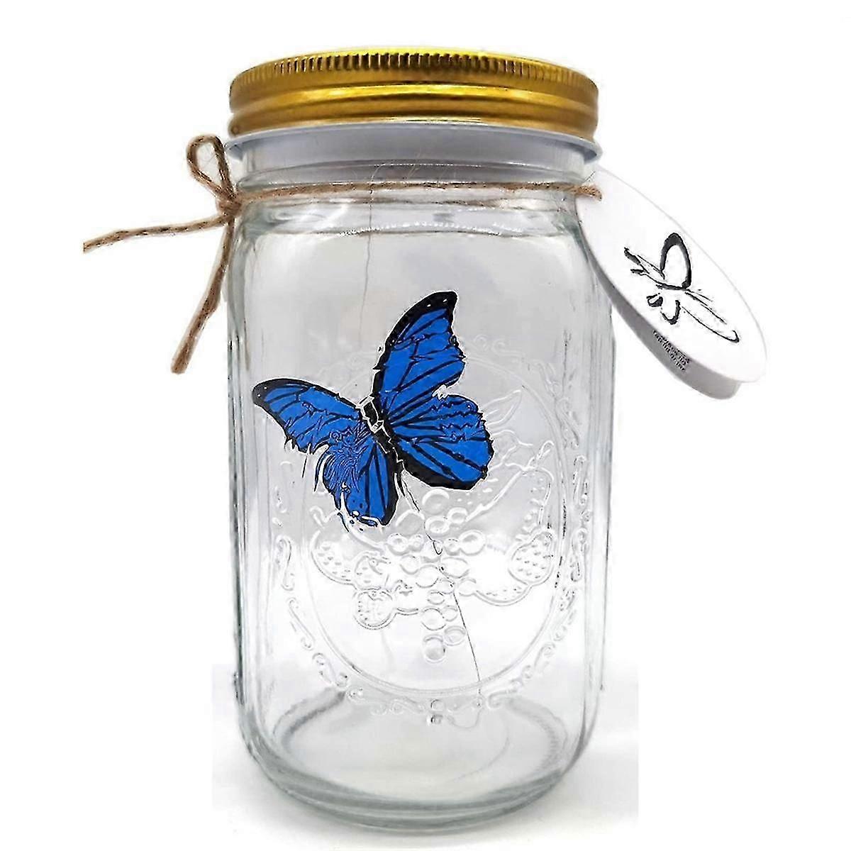 LED Light Butterfly in a Jar Moving Simulation