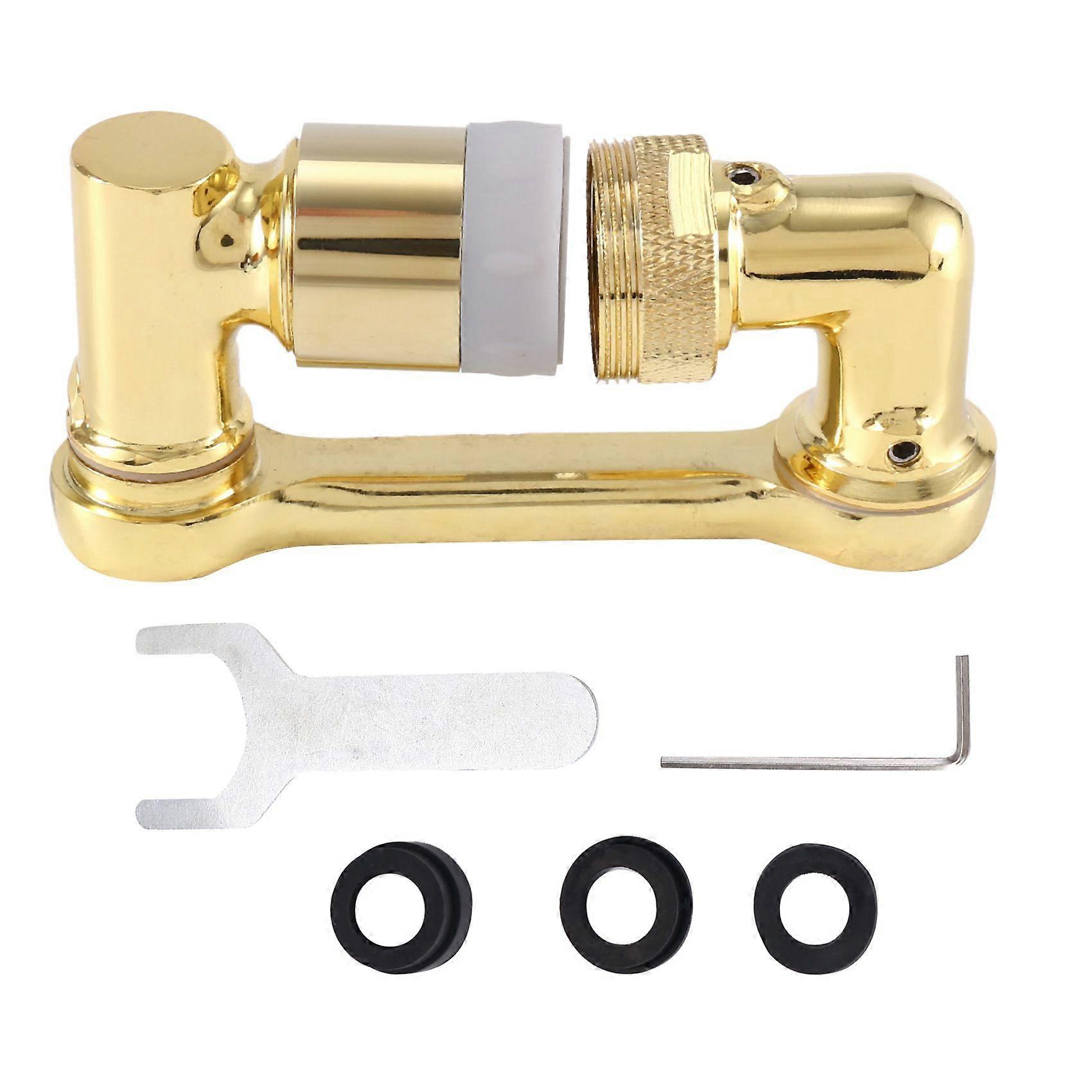 1080 Universal Rotation Faucet Sprayer Head Dual Effluent Washbasin Kitchen Robot Arm Extension Faucets Gold
