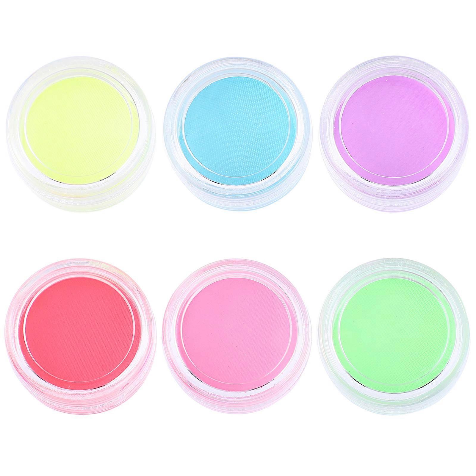 Party Fluorescent Eyeliner Waterproof for 6Pcs Assorted Color Gel Eyeliners