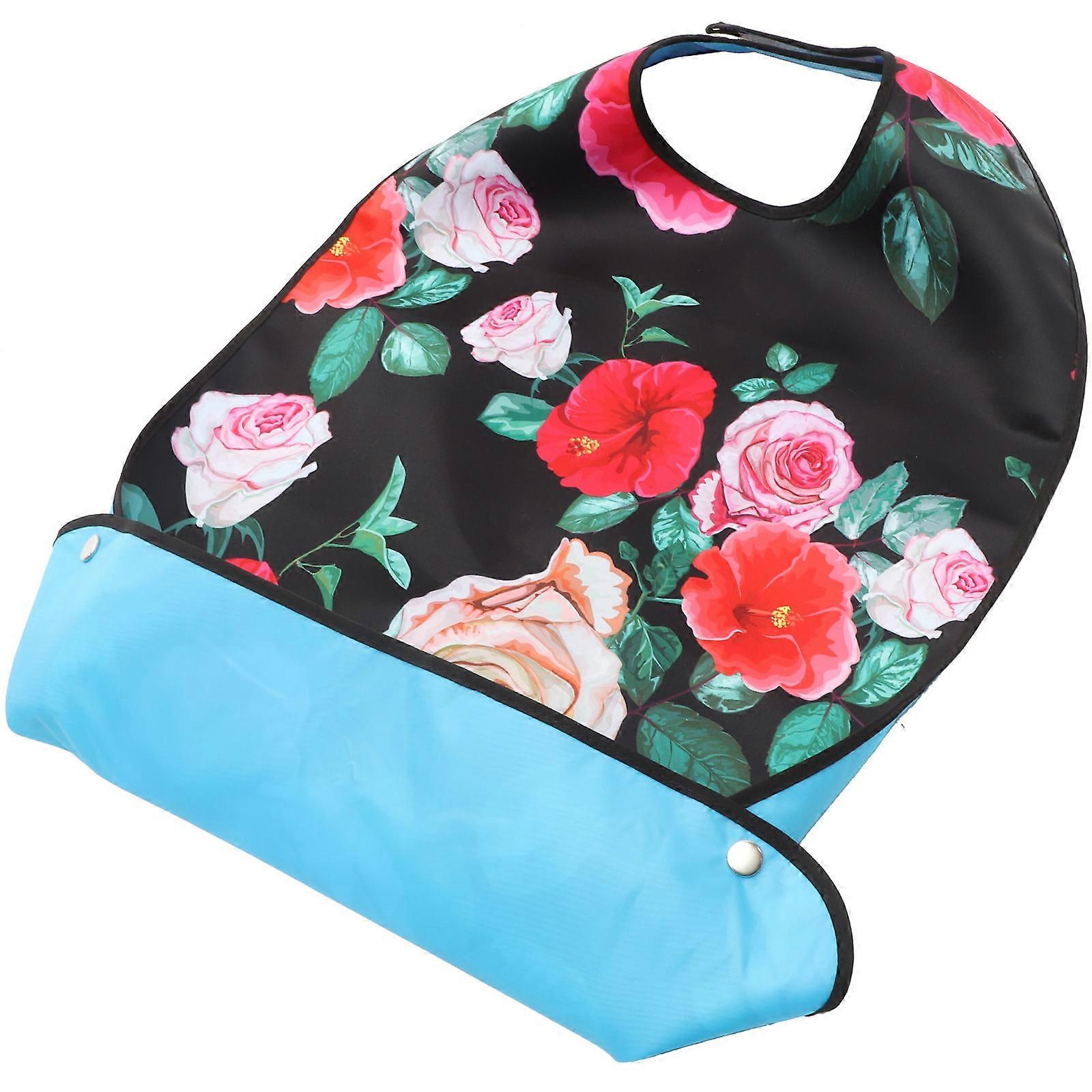 Rectangle Waterproof Bib For Adults Eating Accessory For Elderly 1Pack