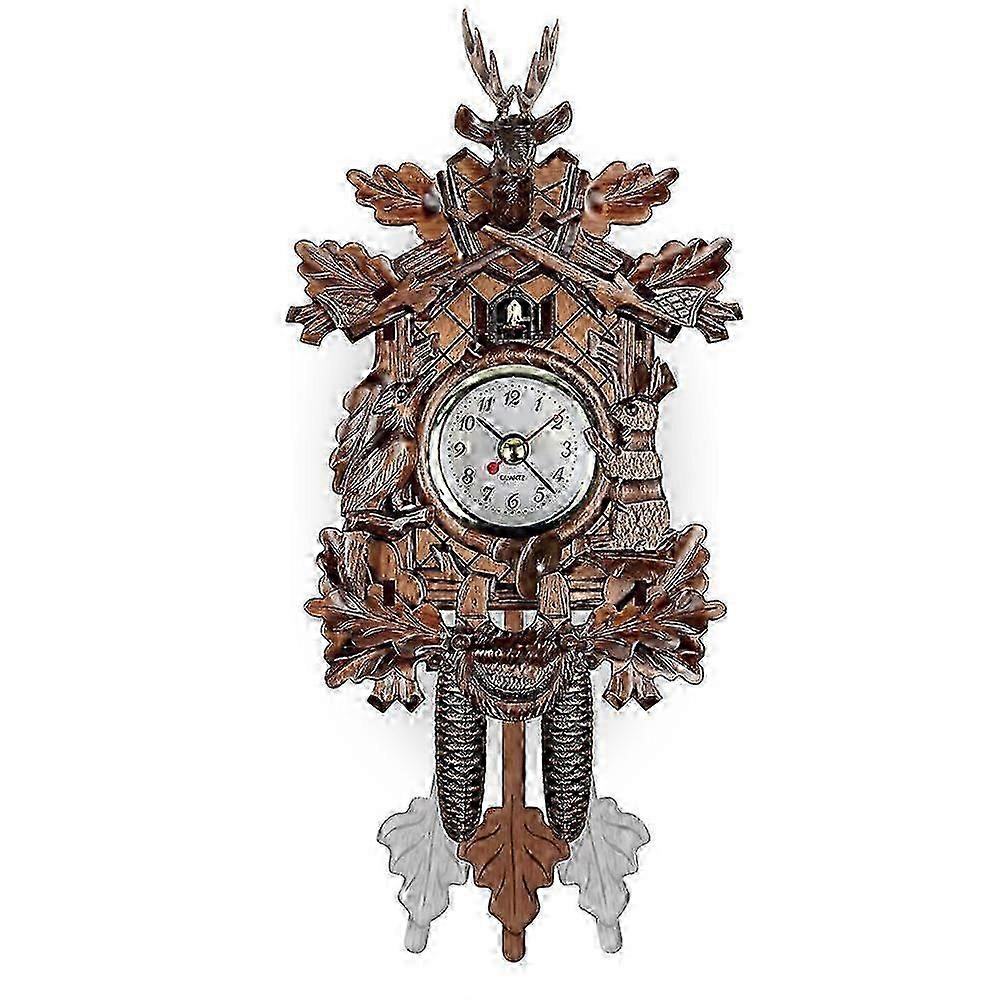 Cuckoo Cuckoo Wall Clock Chime Alarm Clock Retro Clock Wooden Living Room Clock