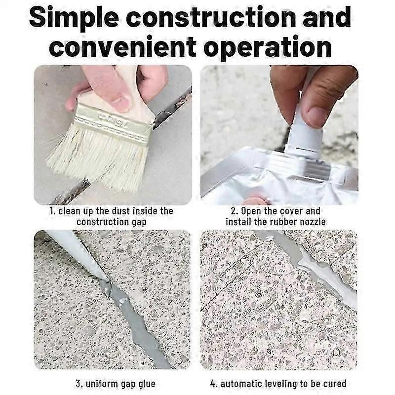 מילוי סדקי בטון 500 מ"ל תיקון בטון מילוי סדקי אספלט מילוי אריחים סדוקים תיקון אספלט לגגות לתיקון בטון