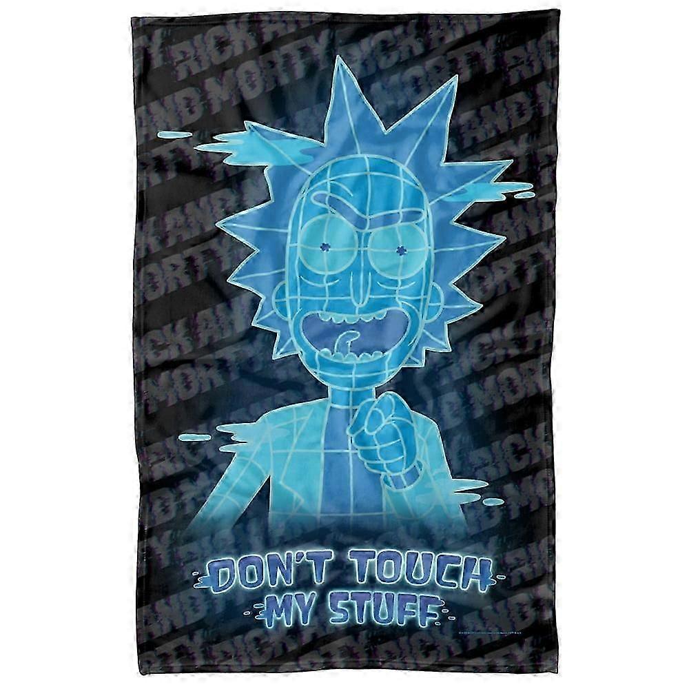 Blanket Rick and Morty Blanket, 36&#x27;x58&#x27; Don&#x27;t Touch My Stuff Fleece Blankethdeidh683