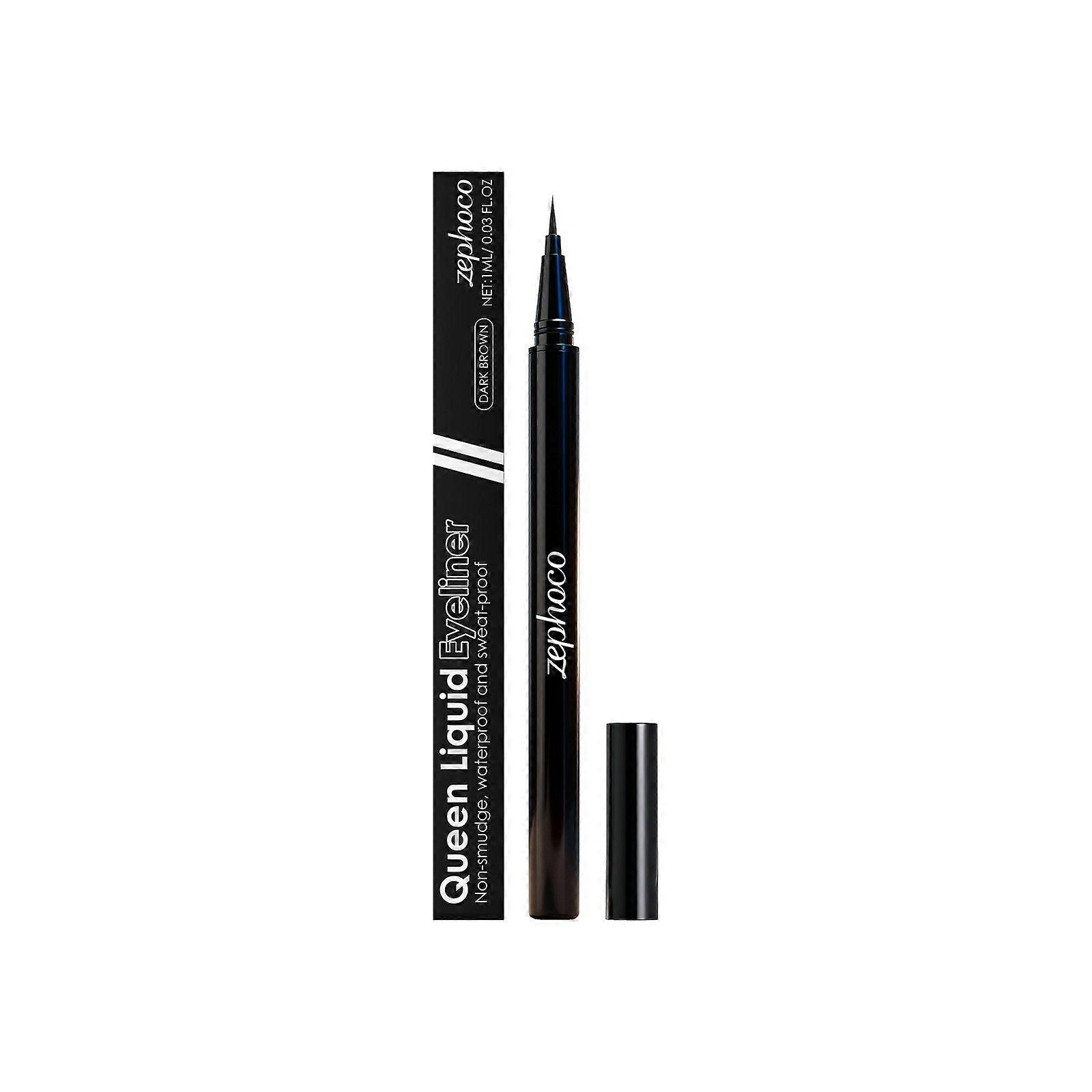 zephoco Dark Brown Liquid Eyeliner Pen Naturally Shows Color, Is Easy To Handle, And Has A Smooth And Flowing Texture To Create A Long-Lasting Makeup 