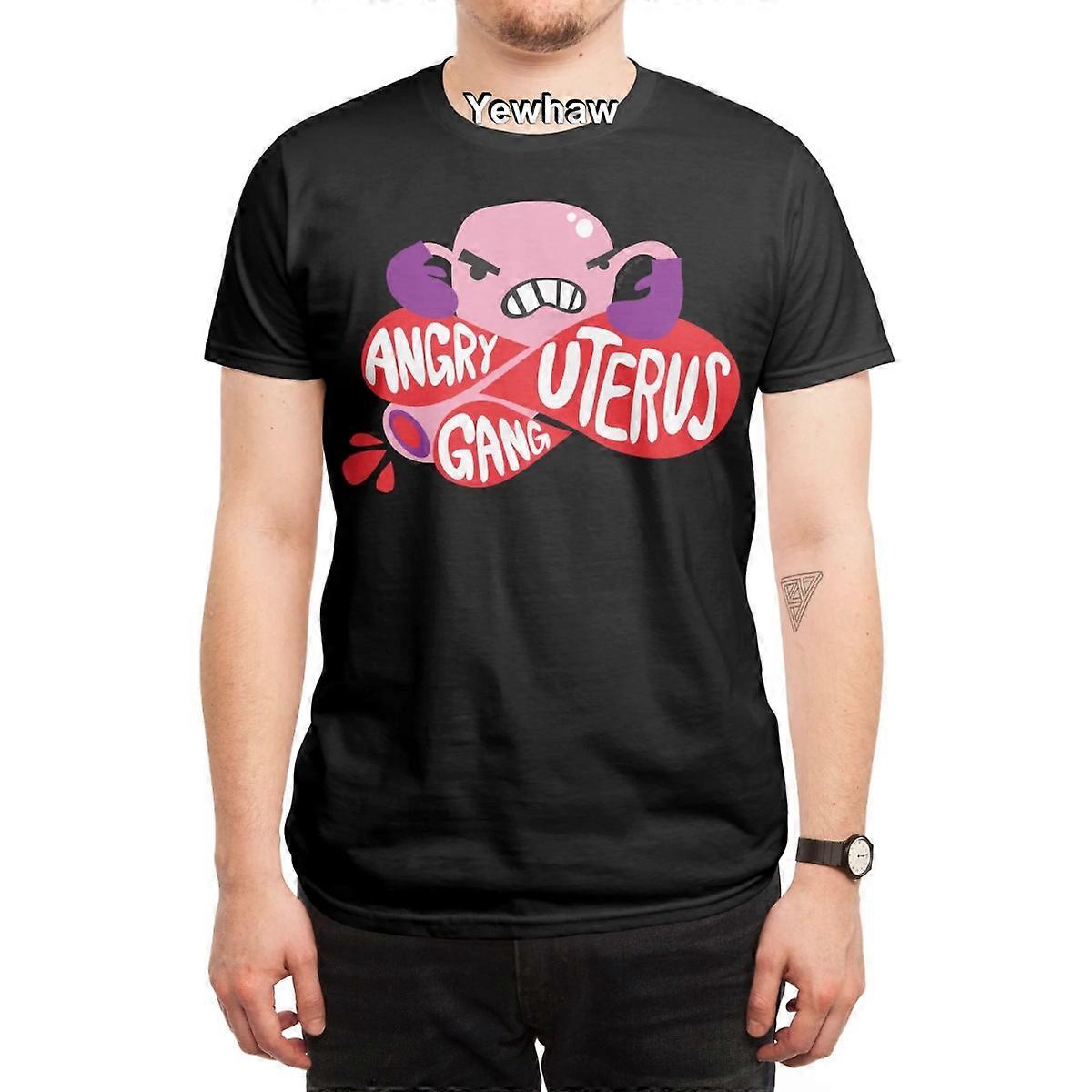 怒っている子宮ギャング(収益の100%を生殖の権利センターに寄付)Tシャツボクシンググローブコミックポップカルチャー