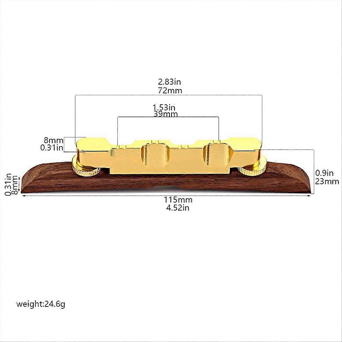 Kitaran talla metallia ja puuta, ruusupuuta, kelluva talla