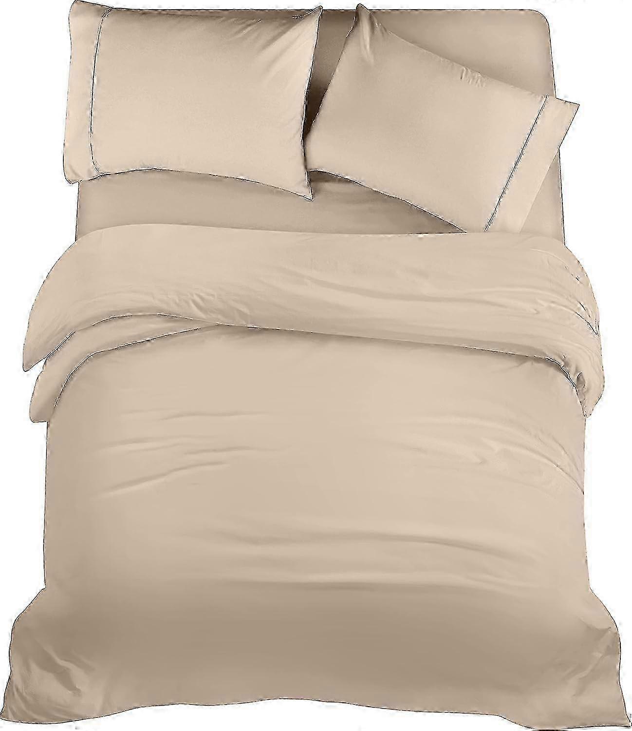 Jogo de Cama Utopia Bedding com 4 Peças - Capa de Edredom, Lençol de Baixo com Fronhas - Microfibra Macia Escovada (135*200 CM)