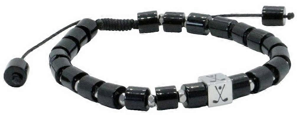 David Van Hagen Golf Bead Agate Bracelet - Black