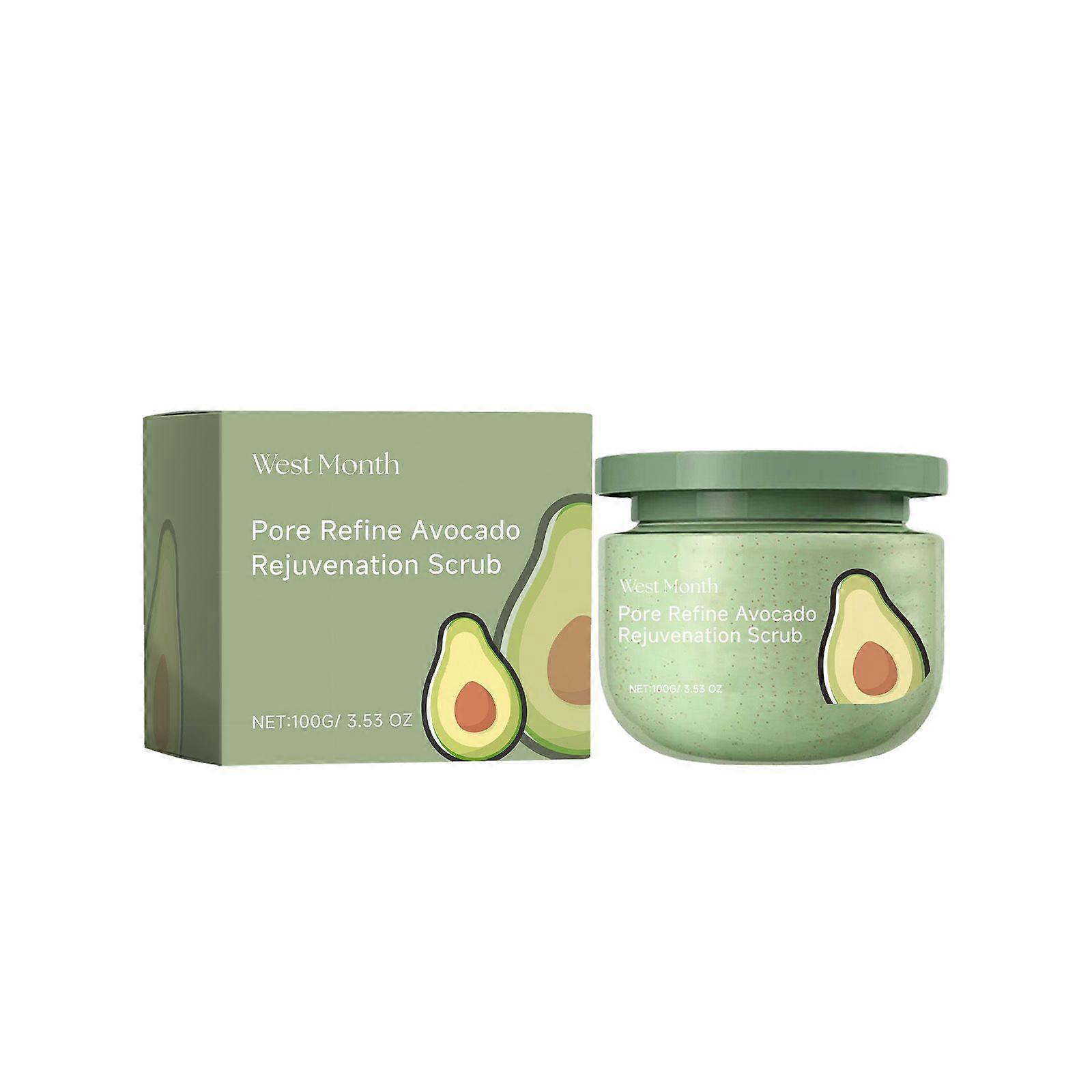 Avocado Ice Cream Scrub, Moisturizing, Hydrating, Cleansing And Exfoliating Body Scrub
