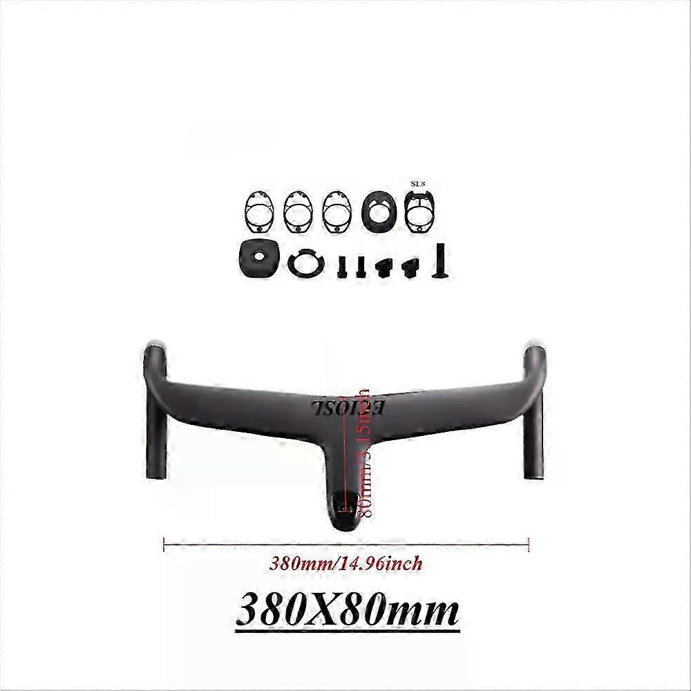 2025 SL8 road Carbo handlebar carbon stem roval Internal Cable Routing Road Bicycle Handlebar Cockpit Di2 color changing laser