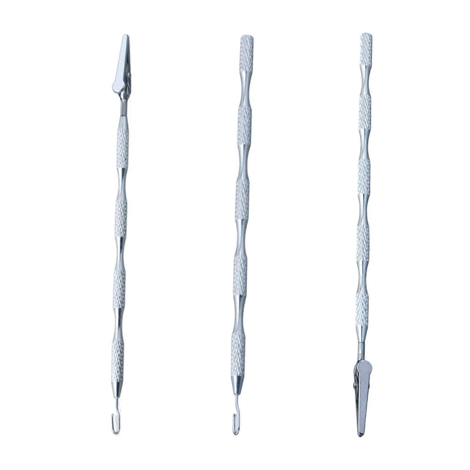 3 Piece Stainless Steel Bracelet Helper Tool For Effortless Clasping And Secure Fastening  Silver