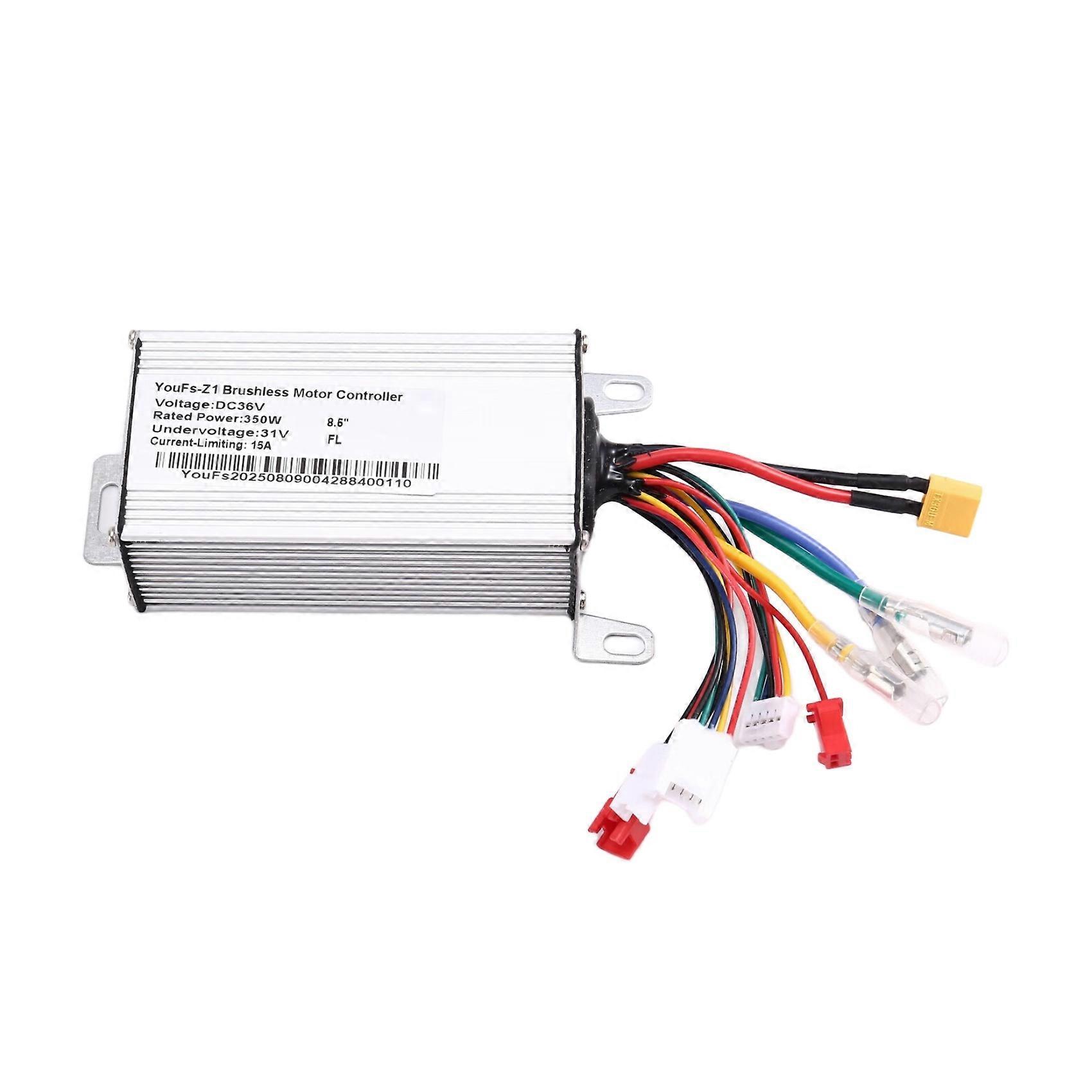 Para Controlador de Scooter Elétrico Controlador de Motor Brushless Inteligente 36V 350W 15A para 8,5 polegadas E-Sc