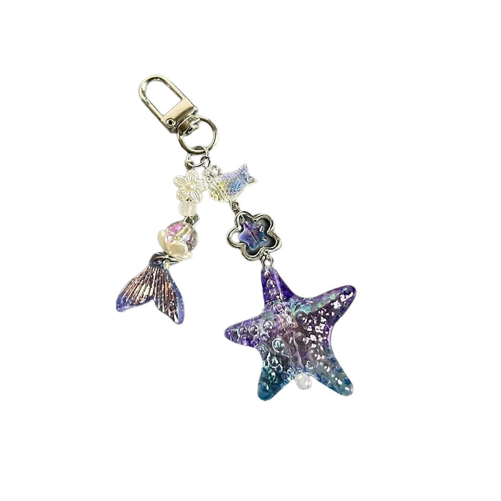 Artistics Mermaids Charm Acrylic Phone Lanyard Portable Keychain With Intricate Designs SturdyEveryday Use Multicolor