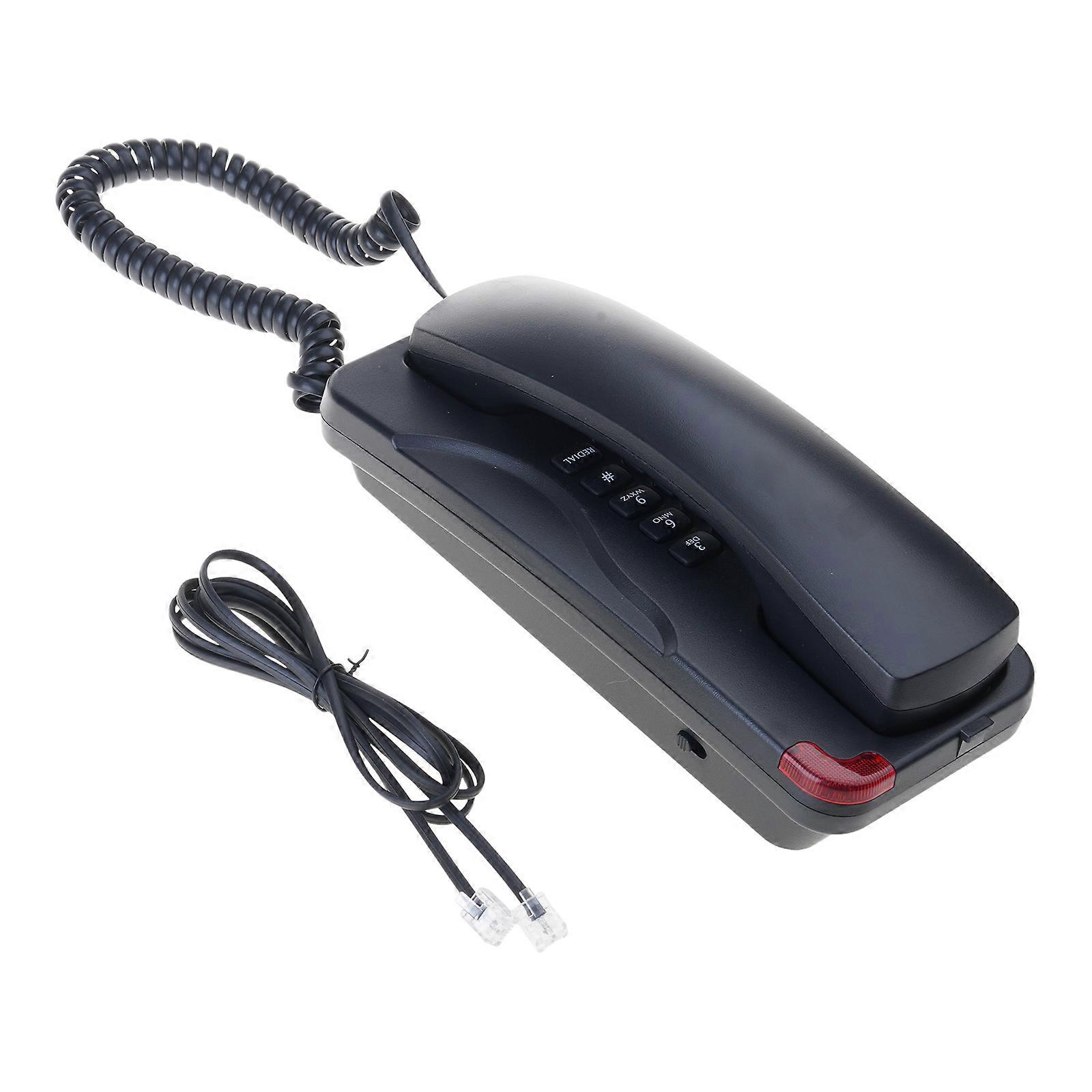 Big Button Corded Phone Telephones Landlines Phone with Call Light Redial Pause Support Wall Mount or Desk Phone Multicolor