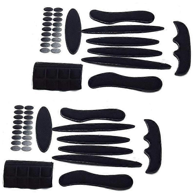 2パックユニバーサルサイクリング交換用スポンジパッドセットヘルメットクッションキットバイクサイクリングMotorcycl-eyzi用