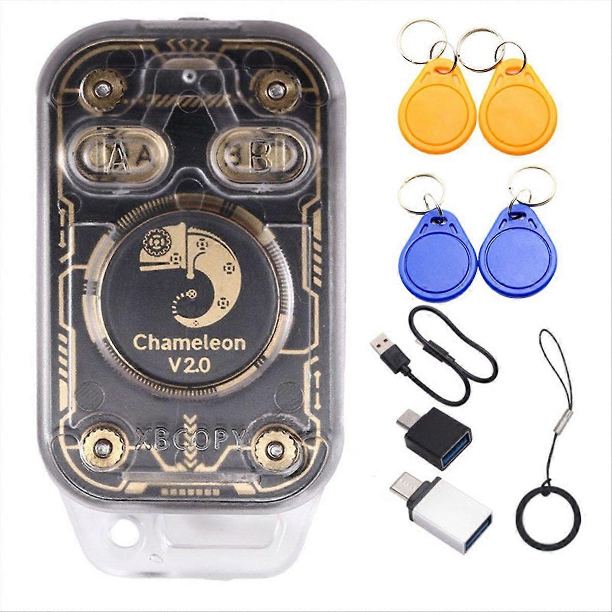 Chameleon V2.0 RFID Smart Chip Reader Emulator NFC Duplicator 125K 13.56Mhz Card Decode+4XCUID Keyc