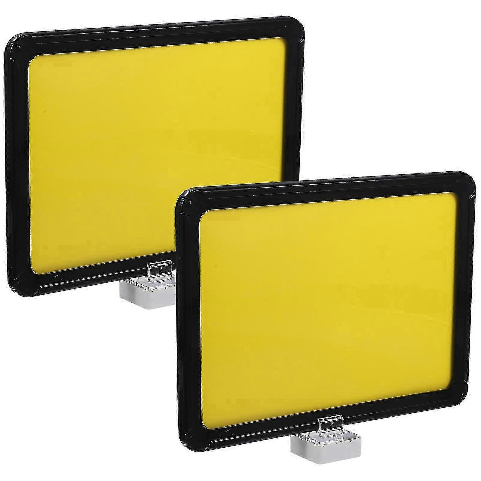 Merchandise Sign Display Holders 2Set Magnetic Shelf Labels For Fruit Shop Menu Display Dry Erase