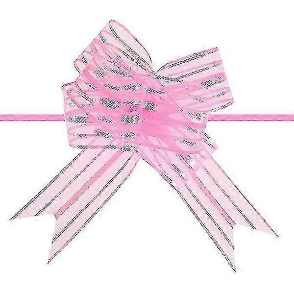 Pull Bows 10 Pcs Large Organza Ribbons Wedding Gift Wrapping