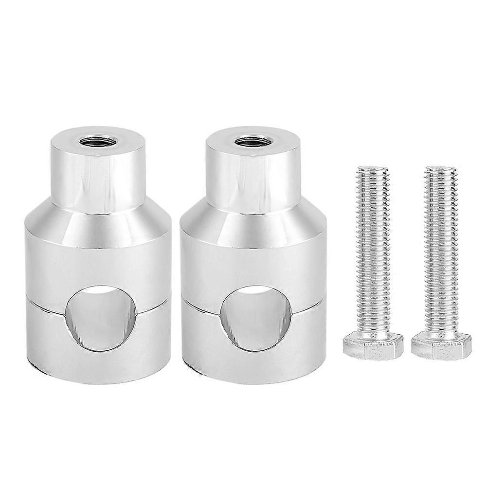 Pair Lift Handlebar Riser 22mm Aluminium Alloy for Motorcycle Modification (Electrosilvering)