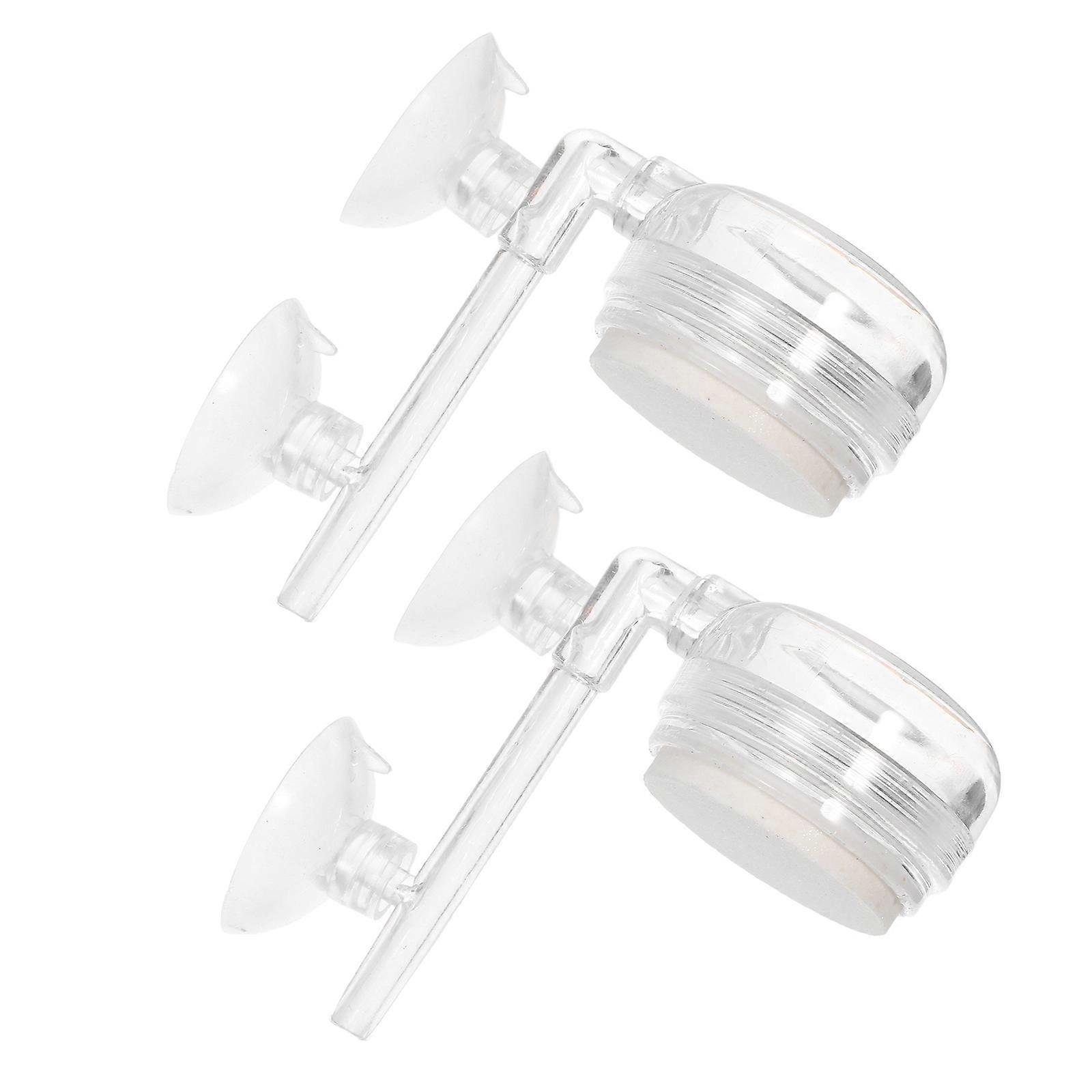 Oxygen Diffuser Airstone Bubble Stone for Fish Tank Pump Buckets Transparent Acrylic Durable 2Pcs