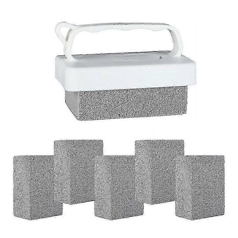 6 PCS Handheld Pool Pumice Stones Pool Clean Block with Handle for Swimming Pools Spa Tile