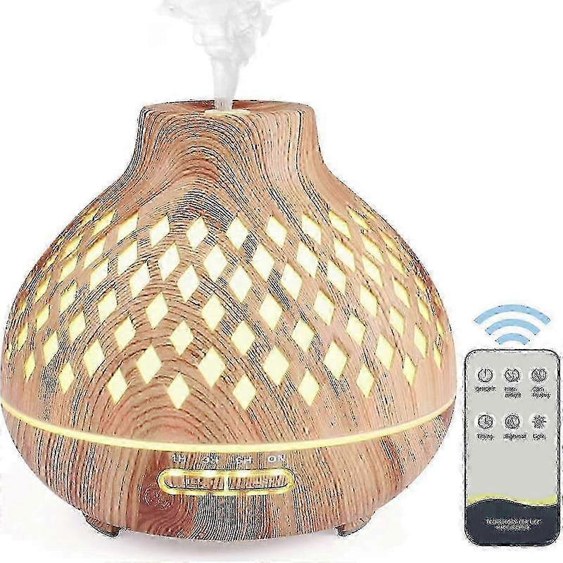 400ML Essential Oils Diffuser, Electric Fragrance Diffuser with Remote Control Ultrasonic Humidifier