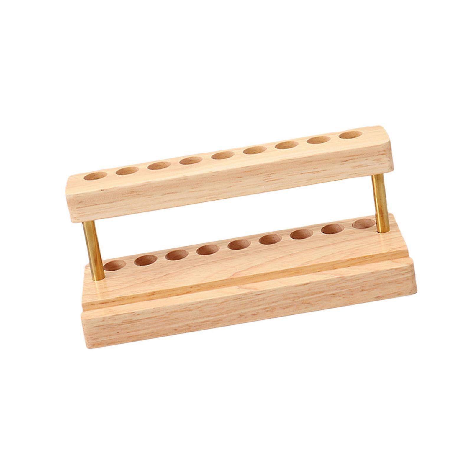 Handcrafted Wood Desktop Organizer Desk Storage Unit Wood Texture Suitable for Pens Phones Efficient Workspaces Solution Multicolor