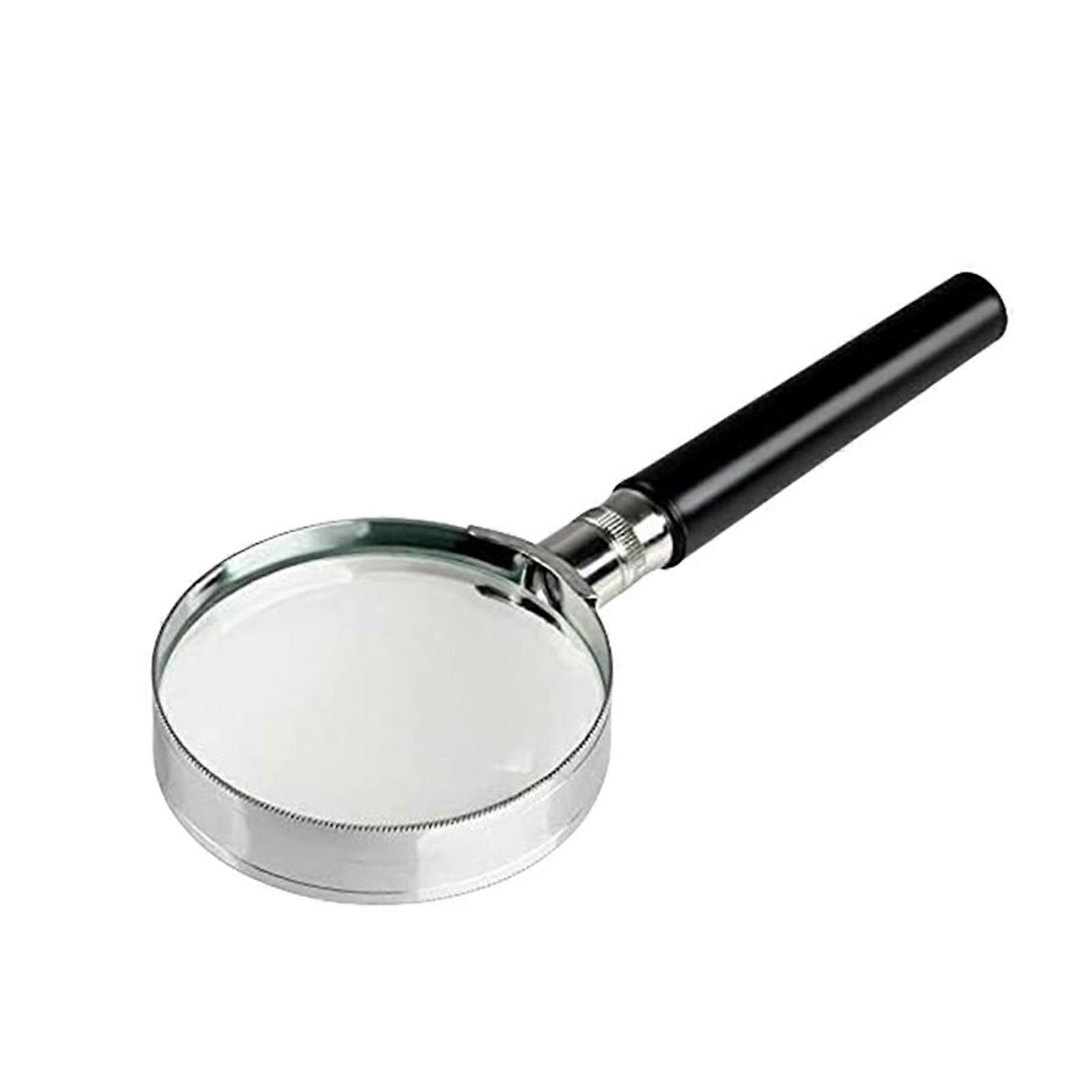 Handheld Magnifier With Glass Lens Multiple Size From 50mm To 100mm For Detailed Work Collection Analysis  90MM
