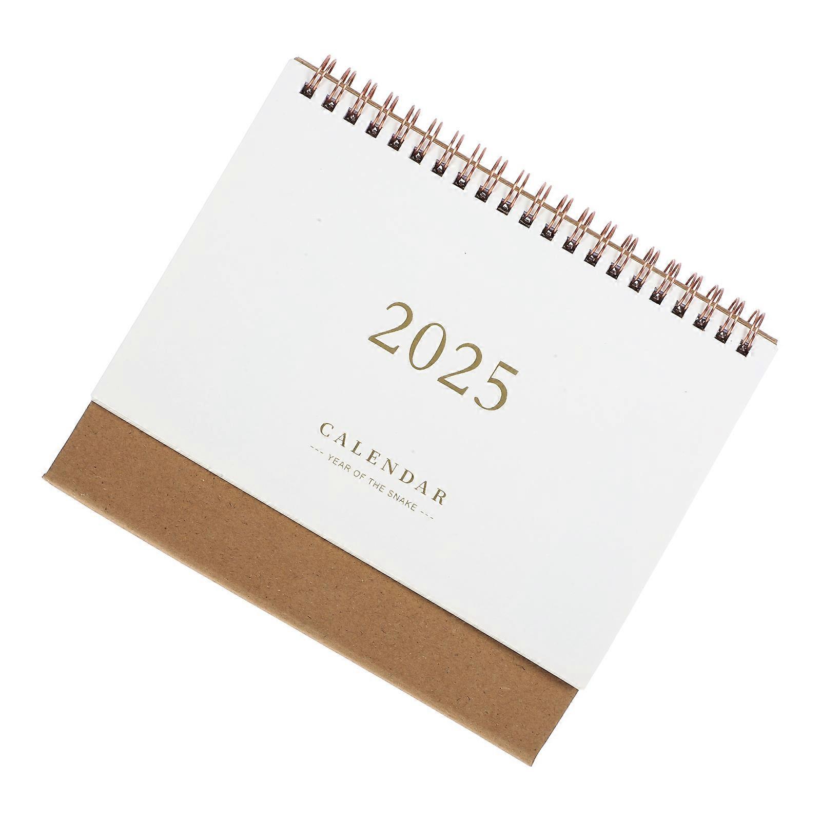 Standing Desk Calendar Flipped Spiral Calendar for Reminding Use