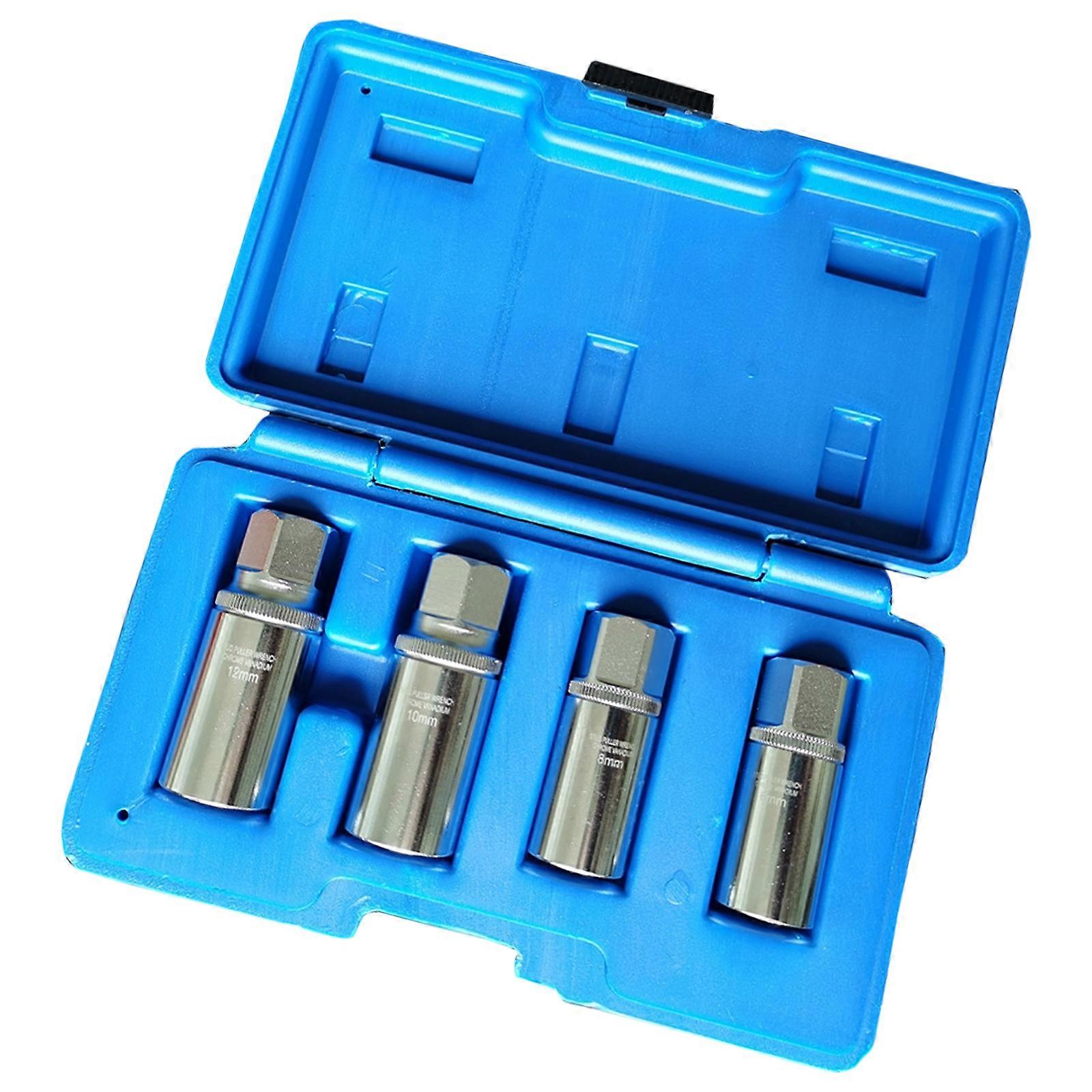 4Pcs High Strength Bolt and Nut Remover Set Portable Extraction Tool For DIY and Professional Use Multicolor