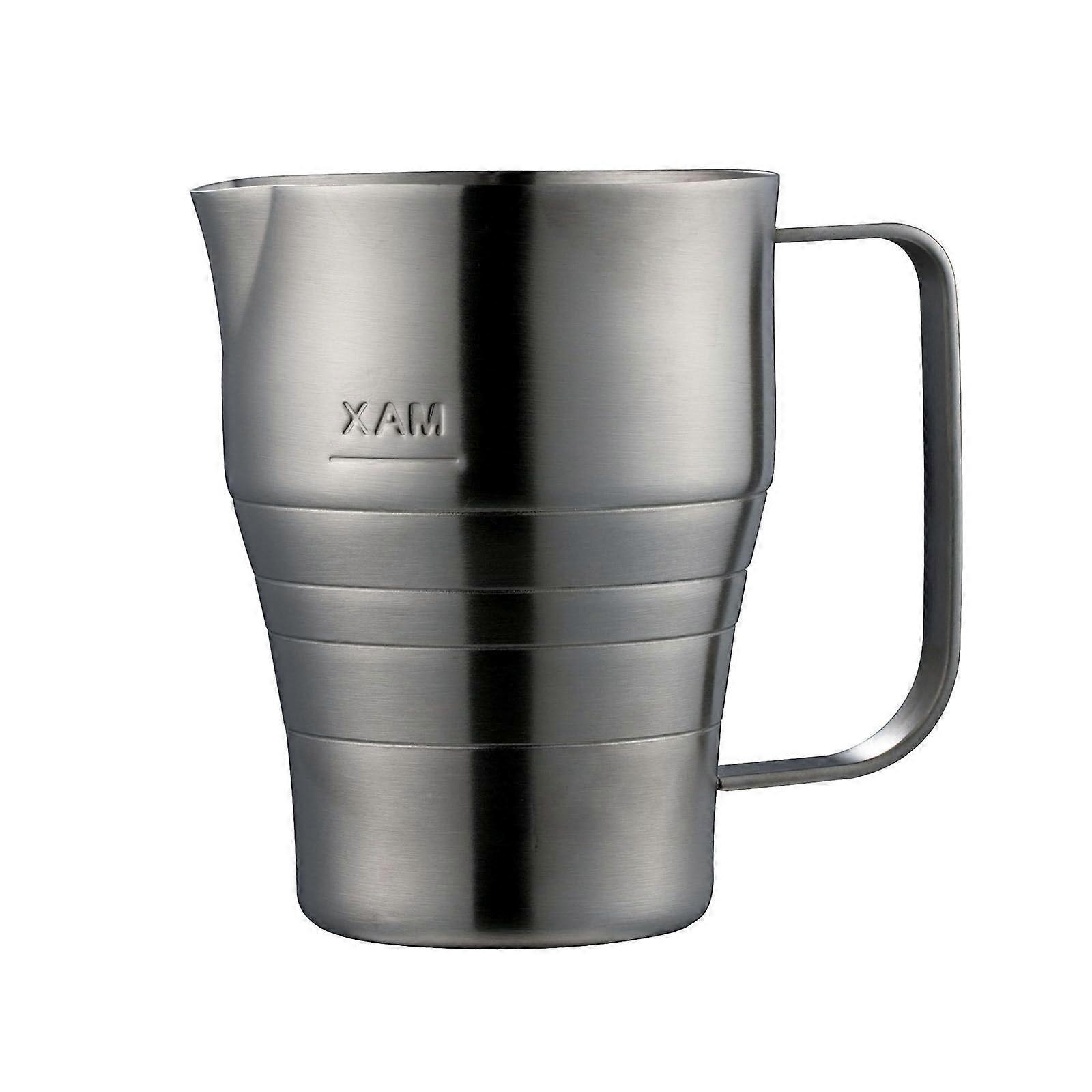 900ml Stainless Steel Milk Frothing Pitcher with Measurement Scale for Coffee Latte Art