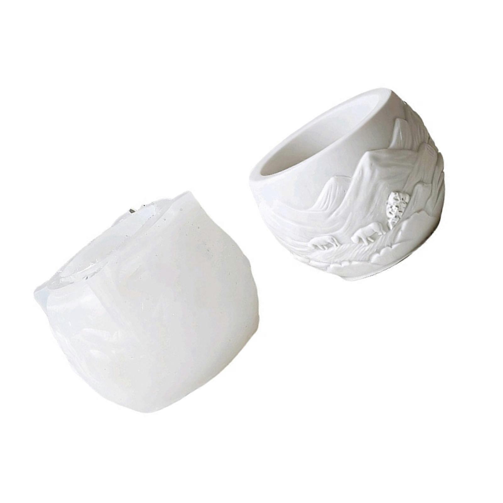 Multipurpose Silicone Mould For Handmade Candle Planter Food Safe Materials For Projects And Decorative Creation Multicolor