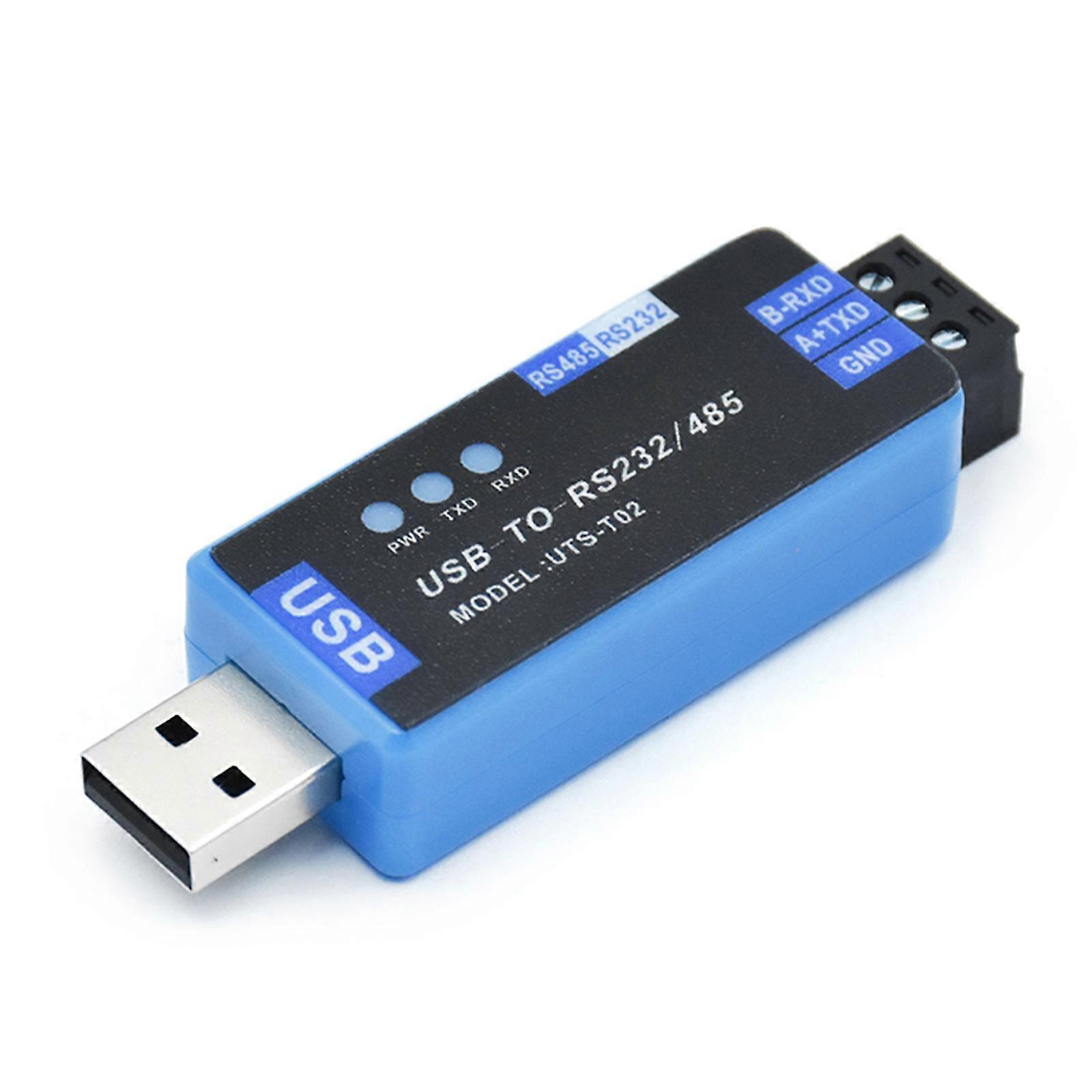 USB To RS485 RS232 Converters Communication Module With CH343G Chip Plugs And Play For Win Systems  Blue