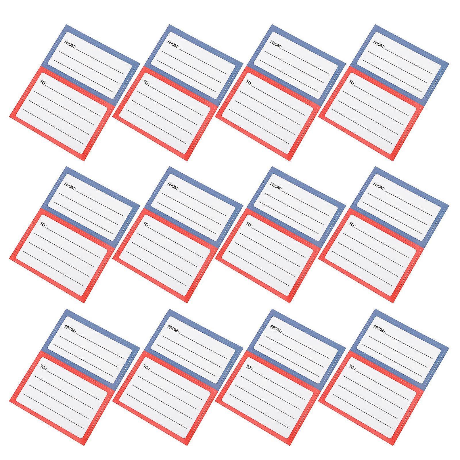 Strong Adhesion 150Pcs Blank Address Labels Stickers For Envelopes And Packages Personal Use Multi Rectangular