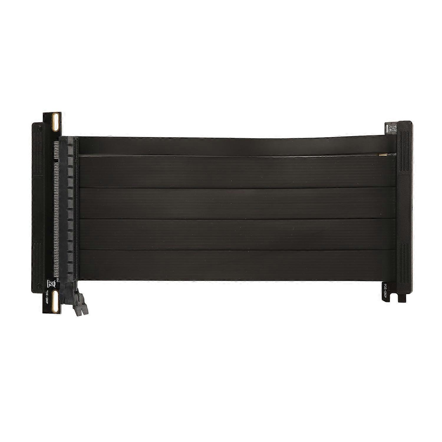 PCIE4.0 X16 Riser Cable High Speed Double Reverse Foldable PCI Express Gen4 Graphics Card Extension 