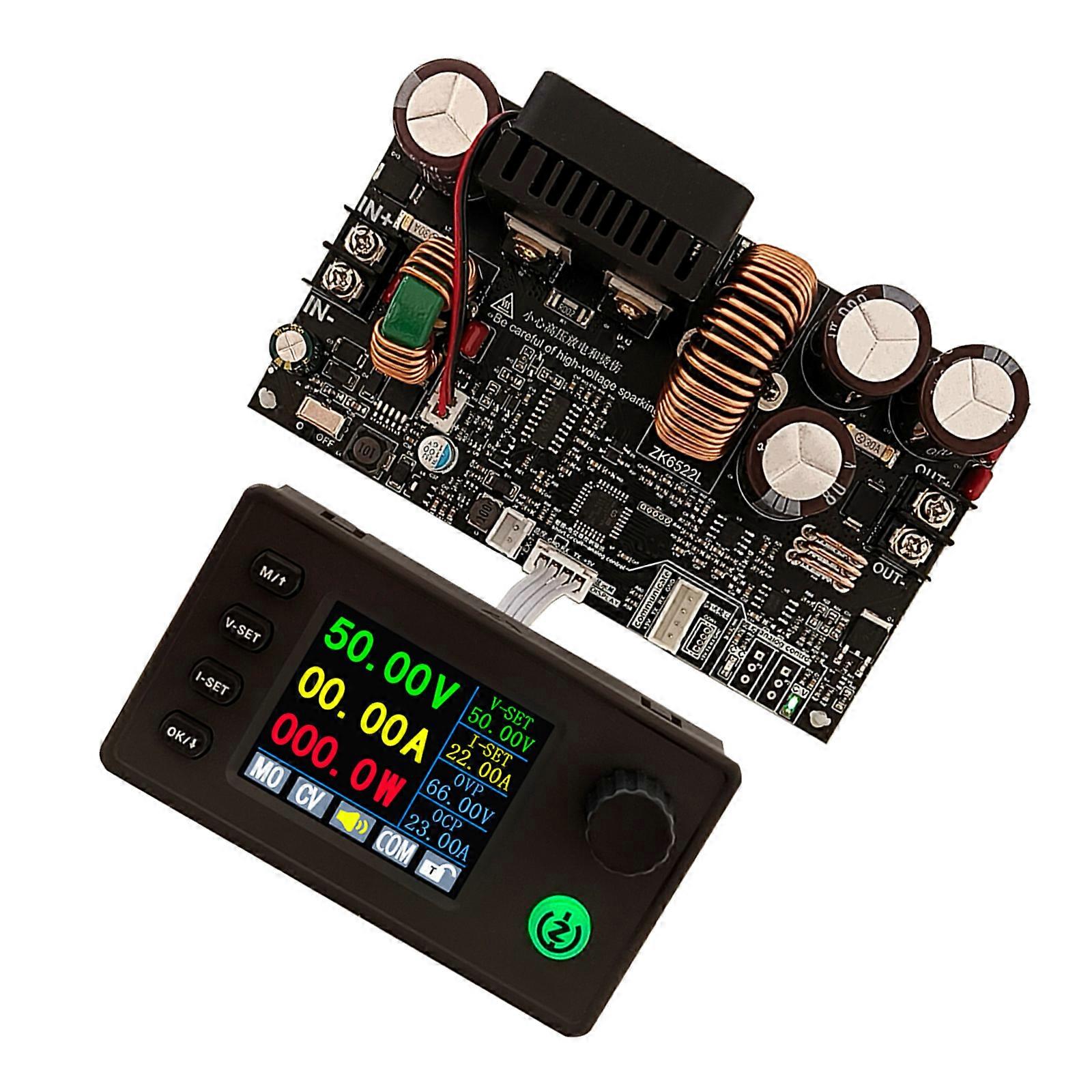 Adjustable Direct Current Step Down Bucking Power Convert Module Input 6-75V Output 0-65V with LED Digital Display Multicolor
