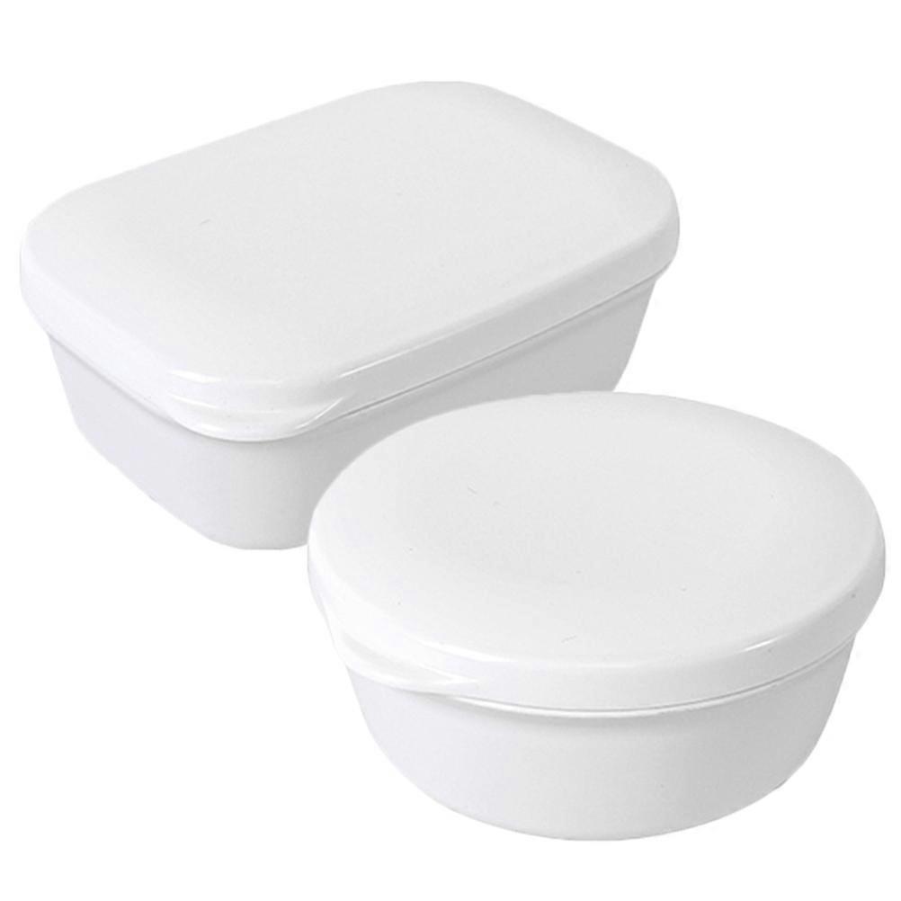 2pcs Travel Soap Box Soap  Container Sealing Soap Box Portable Shower Soap Box
