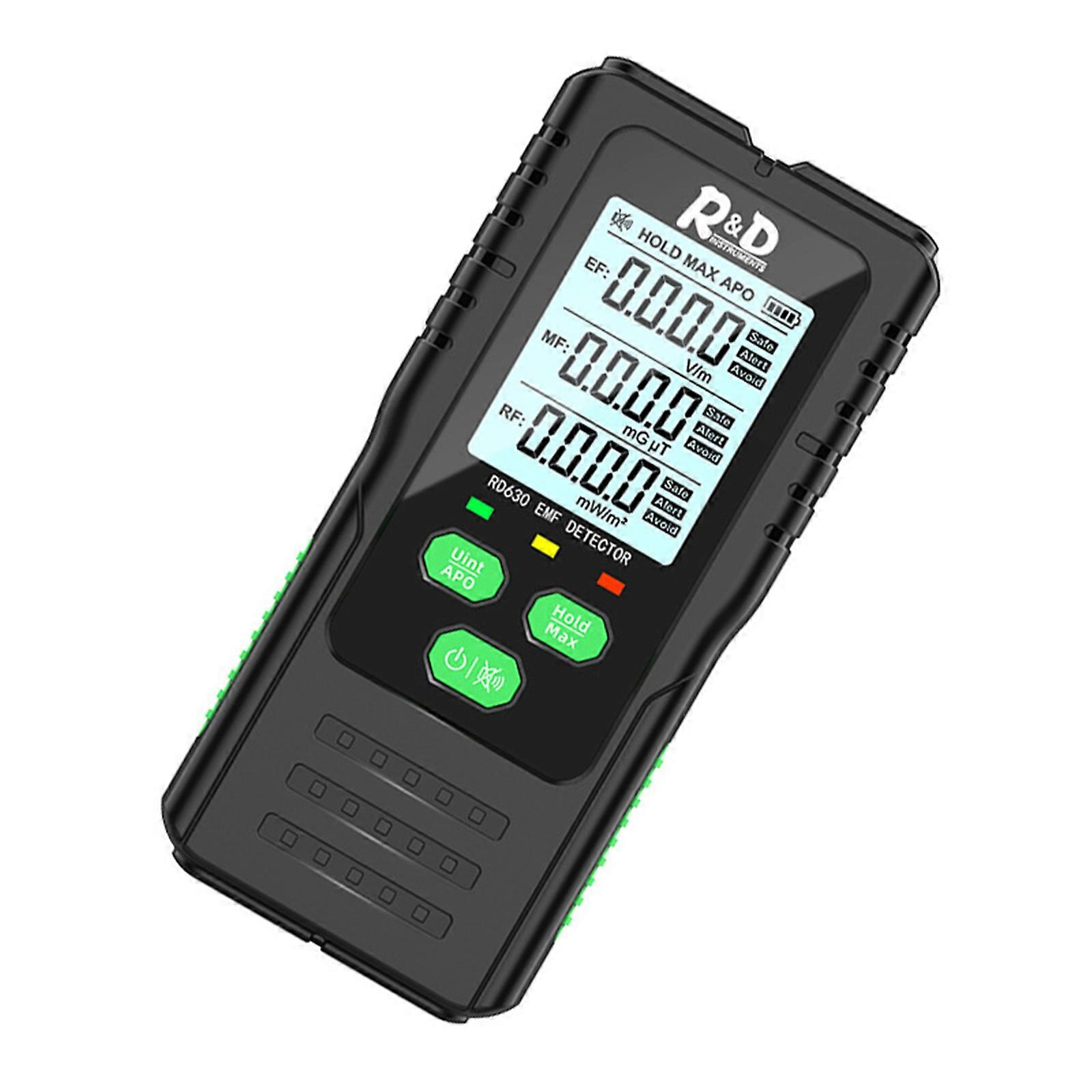Radiation Meter Radiation Detector Digital Electromagnetic Fields Handheld Electromagnetic Radiation Meter Multicolor