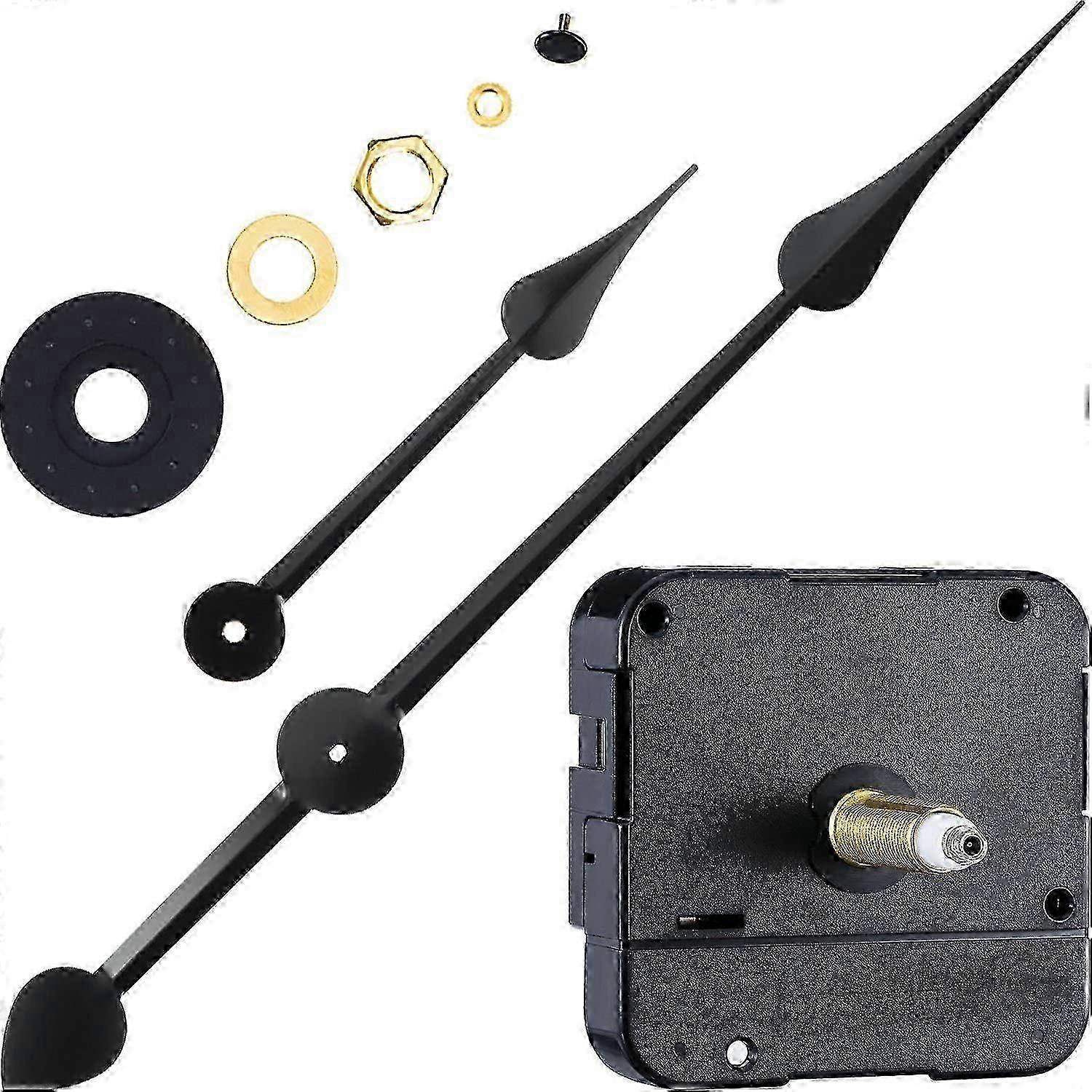 Long Shaft High Torque Clock Movement Clock Motor with 7 Inch Spade Hands p